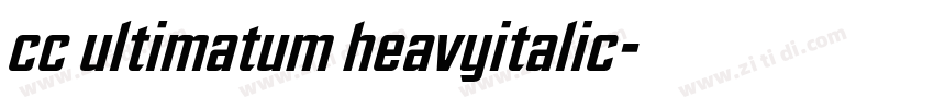 cc ultimatum heavyitalic字体转换 cc ultimatum heavyitalic字体转换